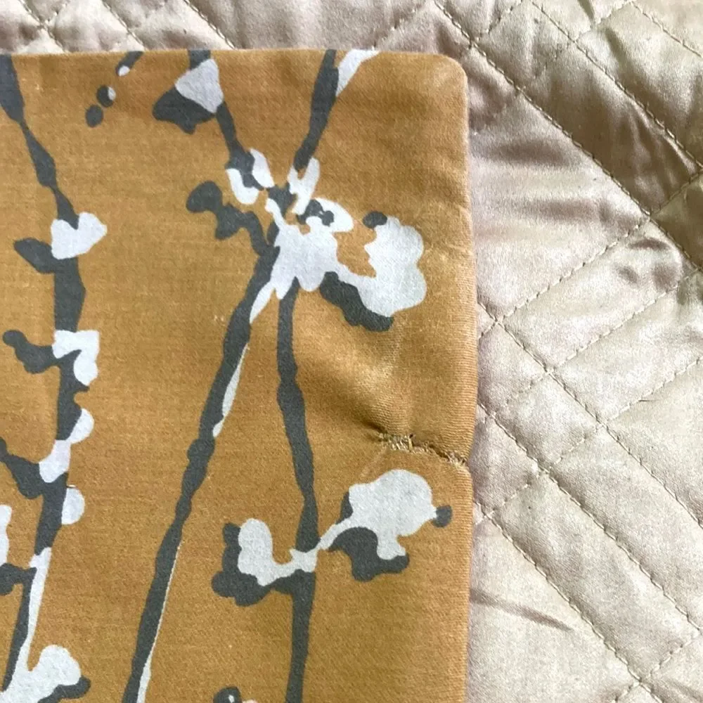 WEST ELM Pottery Barn Cherry Blossom Pillow Cover Sham Beige Standard 20 x 26 in